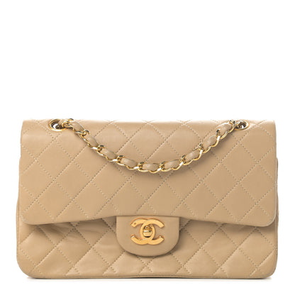 Chanel Lambskin Quilted Small Double Flap Beige 1 of 6