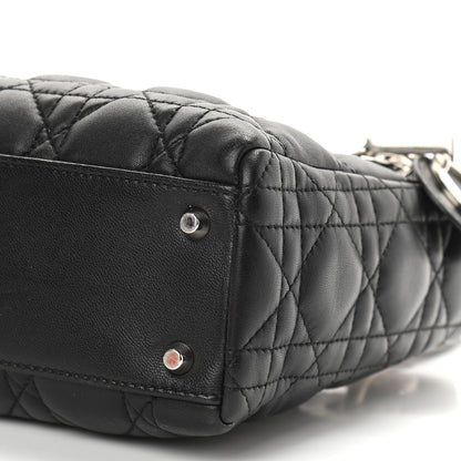 Christian Dior Lambskin Cannage Mini Lady Dior Black 8 of 8