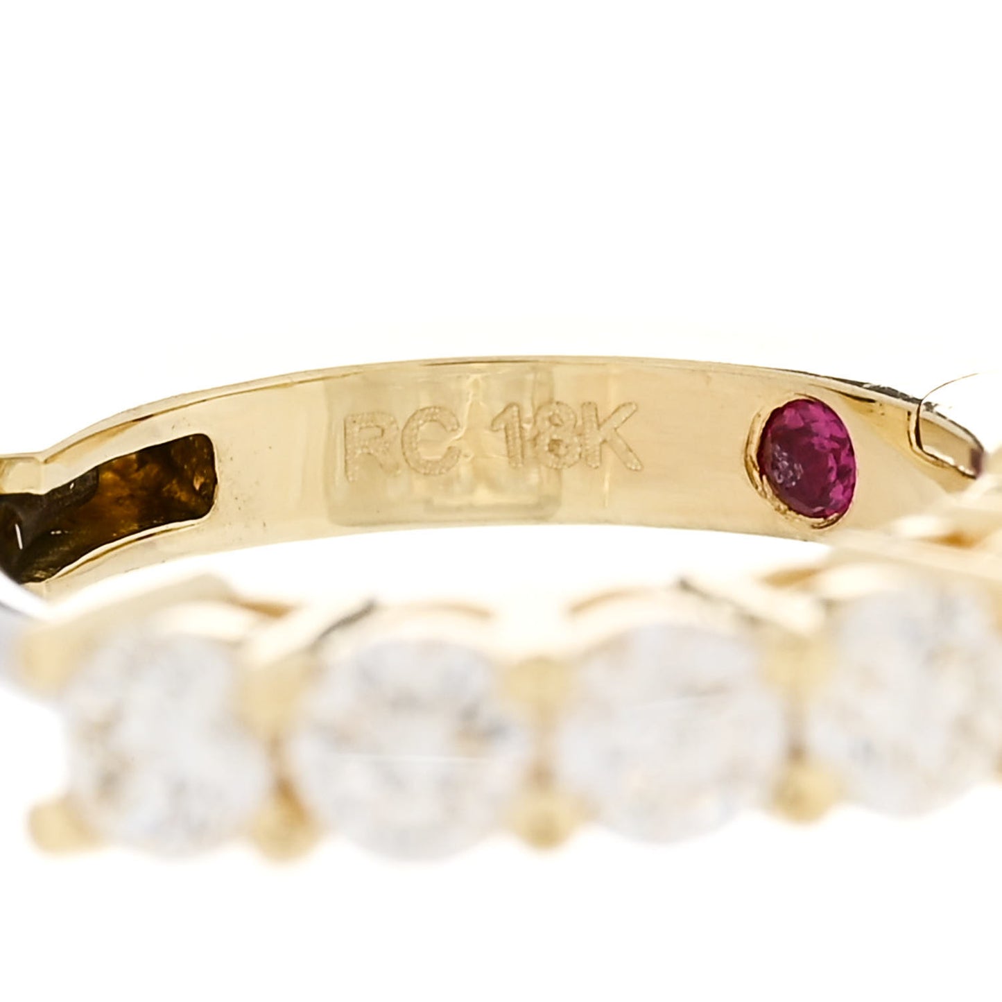 18K Yellow Gold Diamond .70ctw Huggie Hoop Earrings