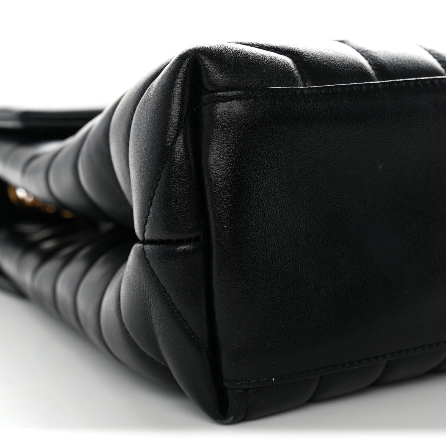 Saint Laurent Calfskin Y Quilted Monogram Medium Loulou Chain Satchel Black 9 of 11