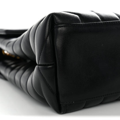 Saint Laurent Calfskin Y Quilted Monogram Medium Loulou Chain Satchel Black 9 of 11