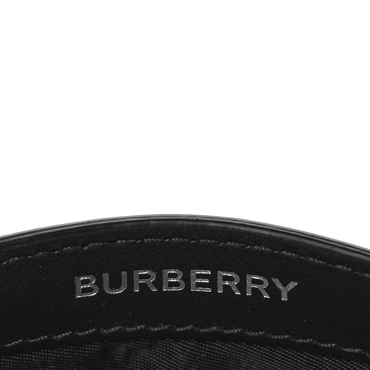 Burberry Calfskin Vintage Check Card Holder Black 6 of 8