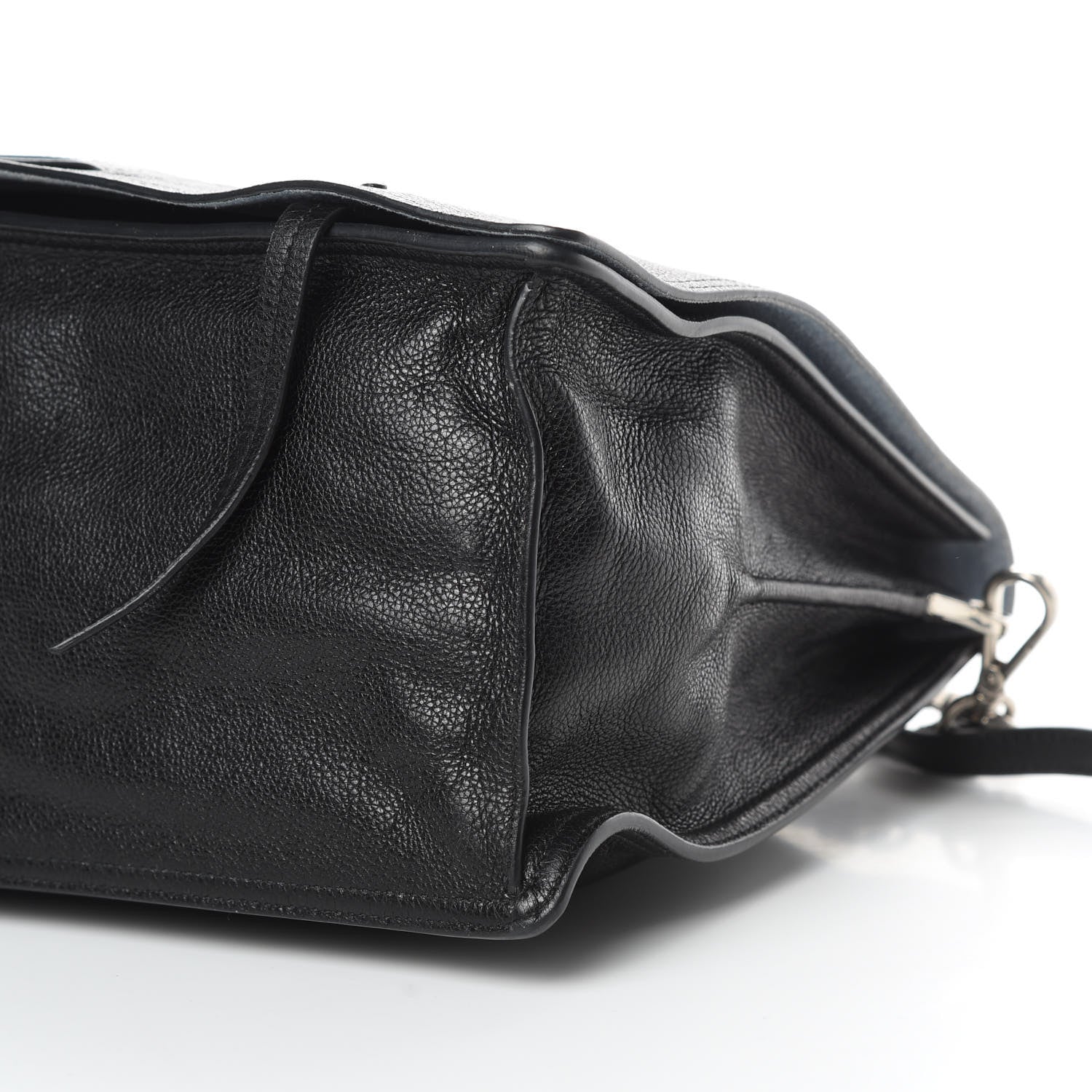 Prada Glace Calf Etiquette Flap Black Astrale 11 of 14