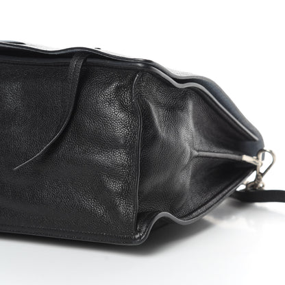 Prada Glace Calf Etiquette Flap Black Astrale 11 of 14