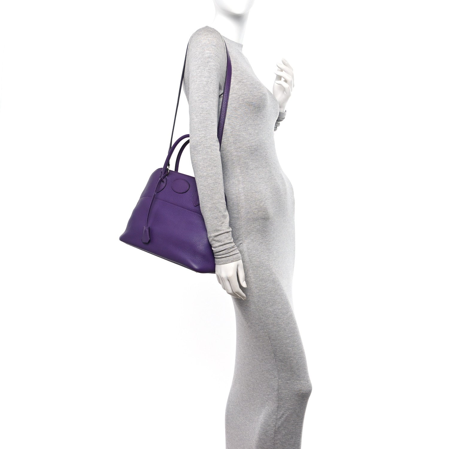 Hermes Taurillon Clemence Bolide 31 Ultraviolet 2 of 11