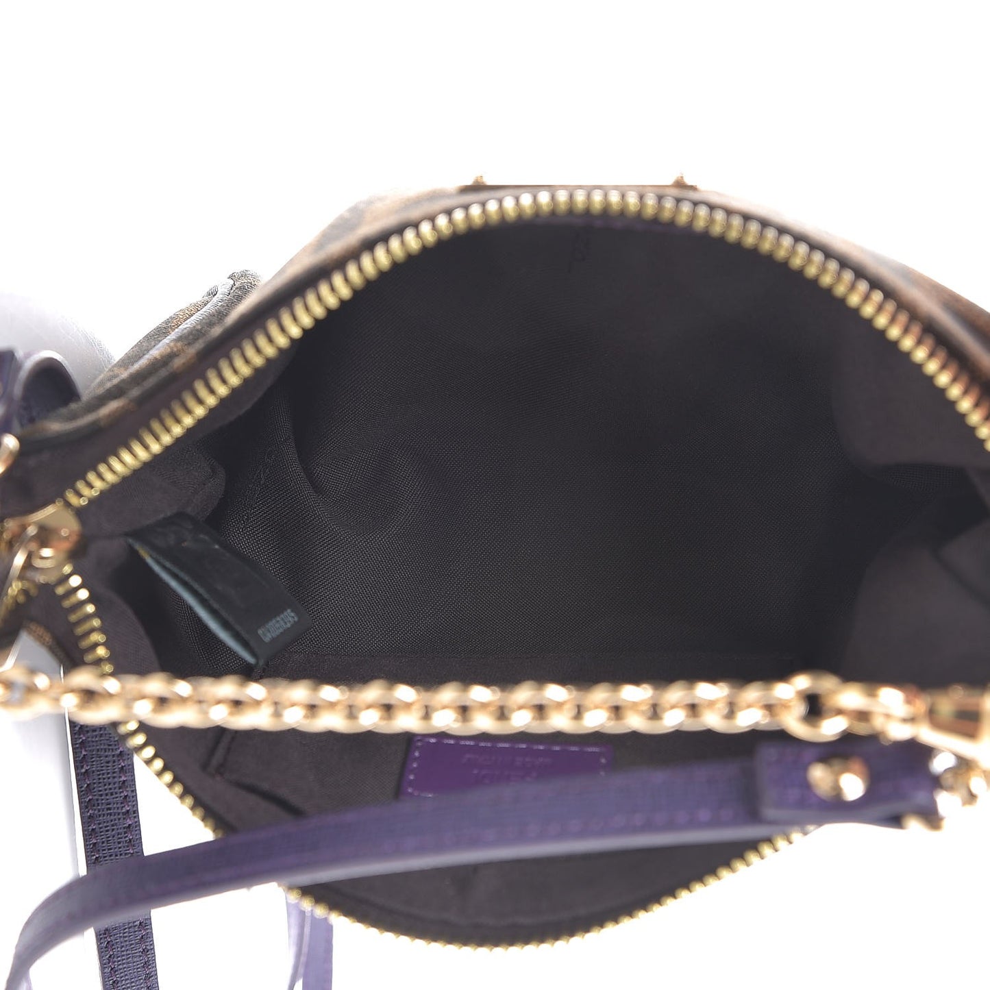 Zucca Vitello Elite Mini Pouch Crossbody Tobacco Viola