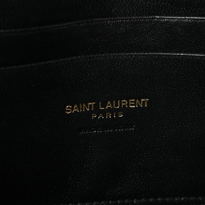 Saint Laurent Grain De Poudre Matelasse Monogram Mini Lou Camera Bag Dark Latte 5 of 7