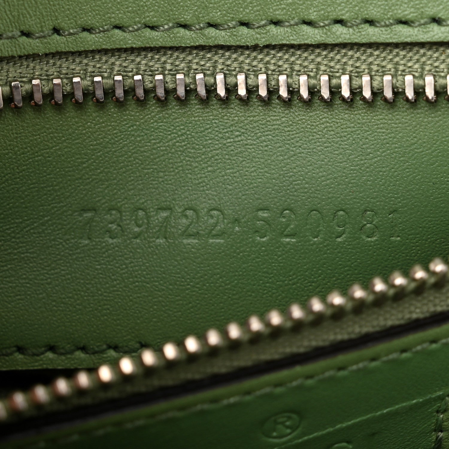 Gucci Senna Calfskin Petite GG Top Handle Shoulder Bag Green Soil Grass 7 of 11