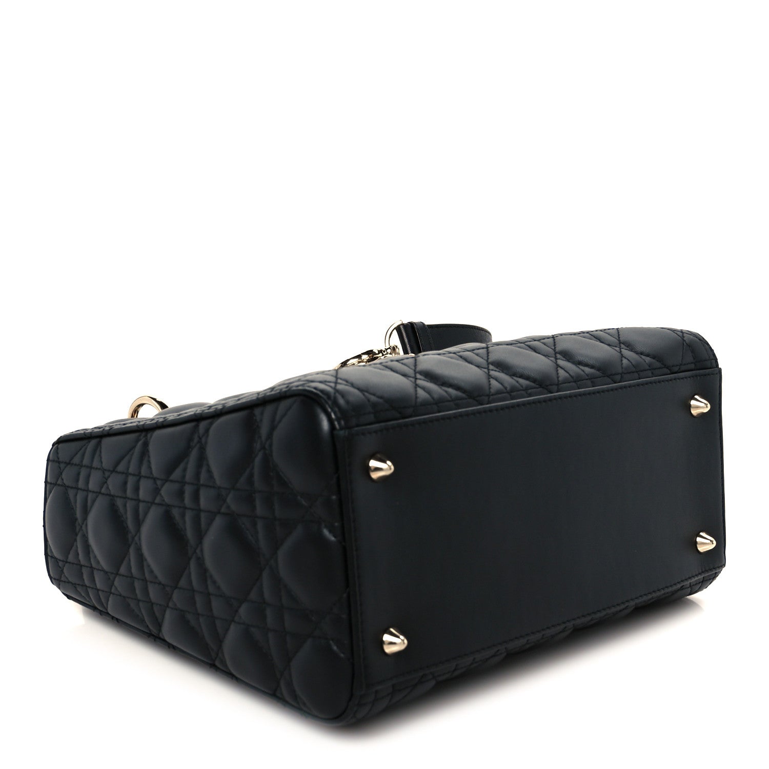 Christian Dior Lambskin Cannage Medium Lady Dior Black 4 of 10