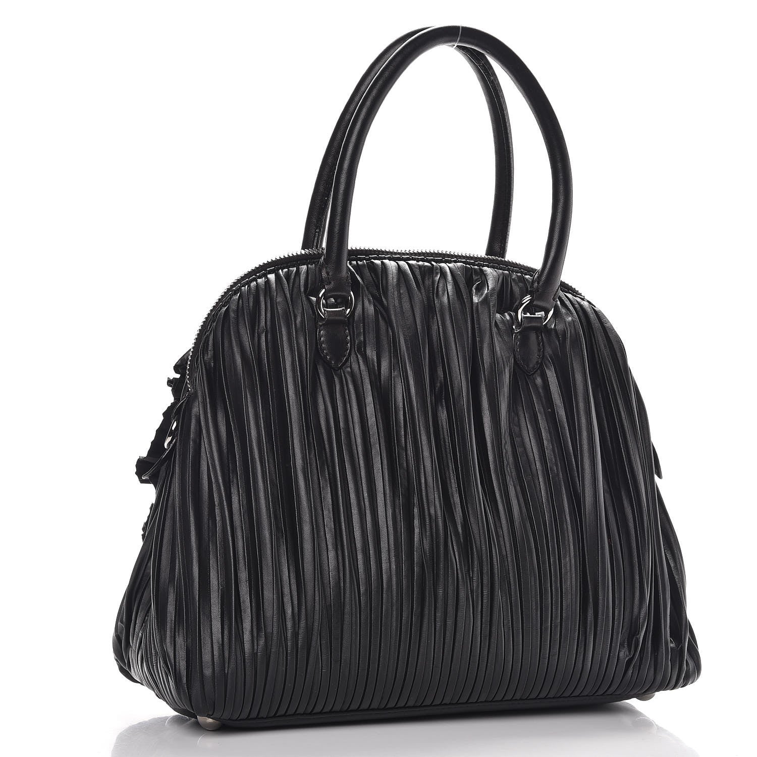 Valentino Garavani Nappa Pleated Petale Dome Tote Black 3 of 10