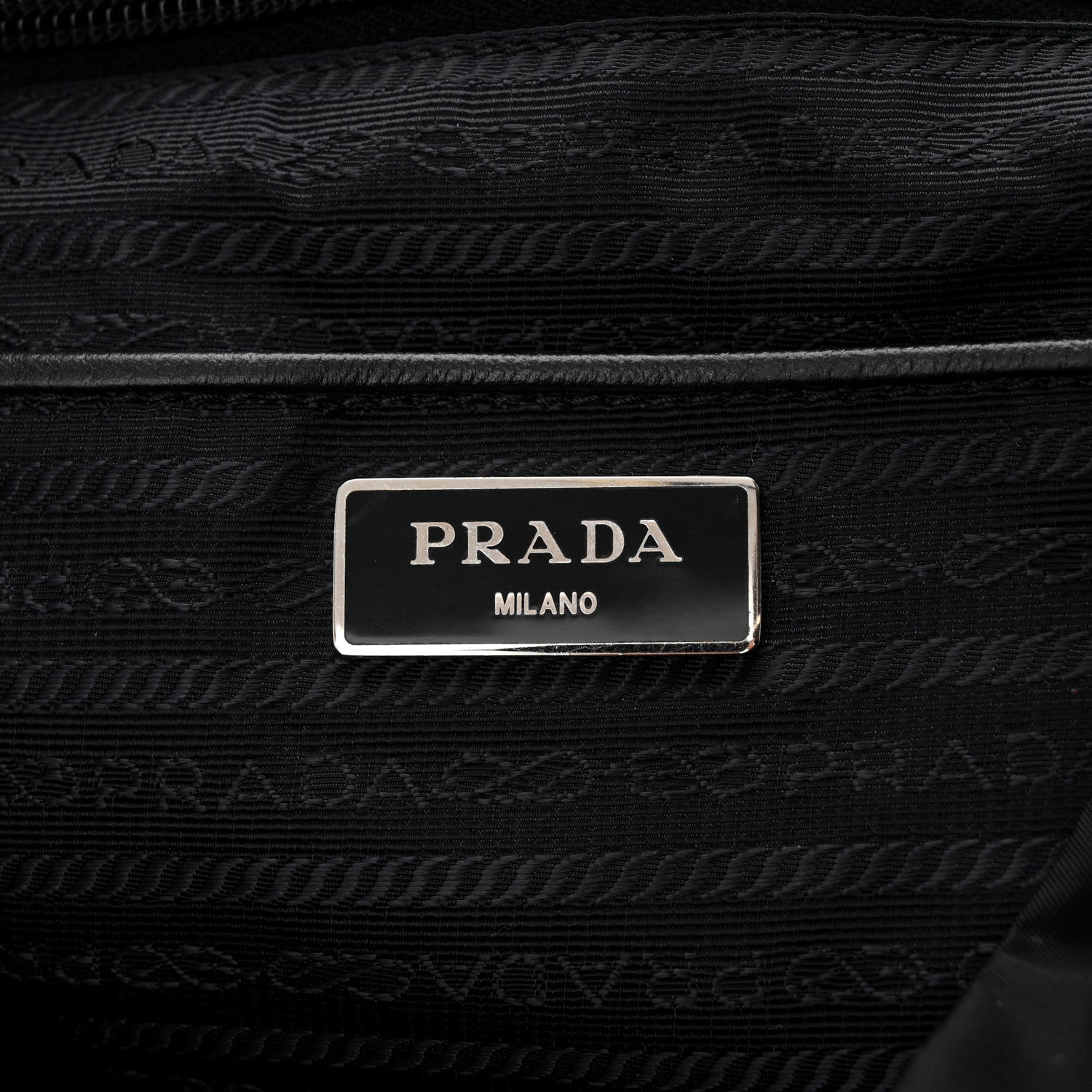 Prada Tessuto Nylon Saffiano Medium Backpack Black 6 of 12
