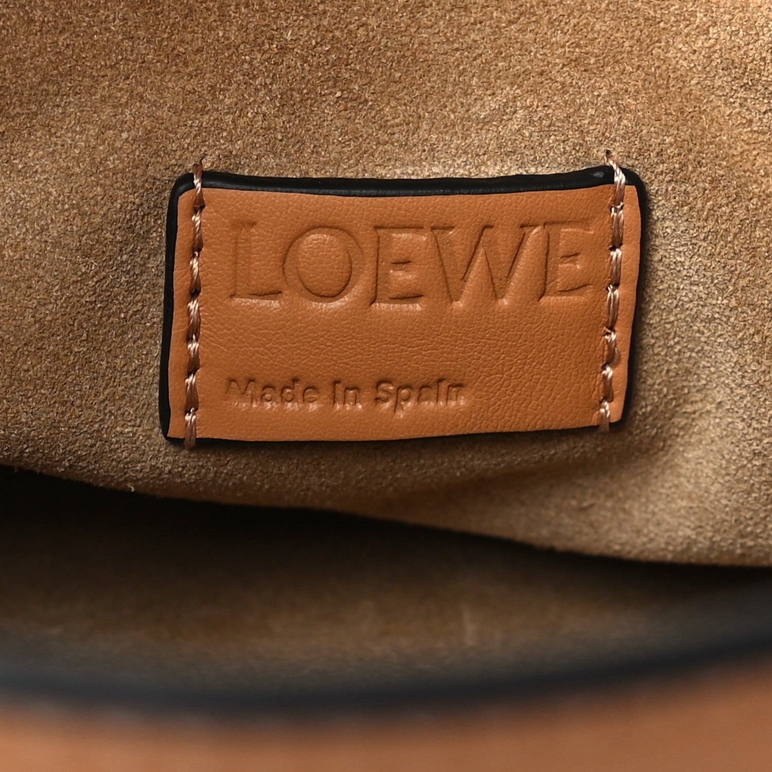 Loewe Calfskin Mini Flamenco Knot Clutch Warm Desert 6 of 9