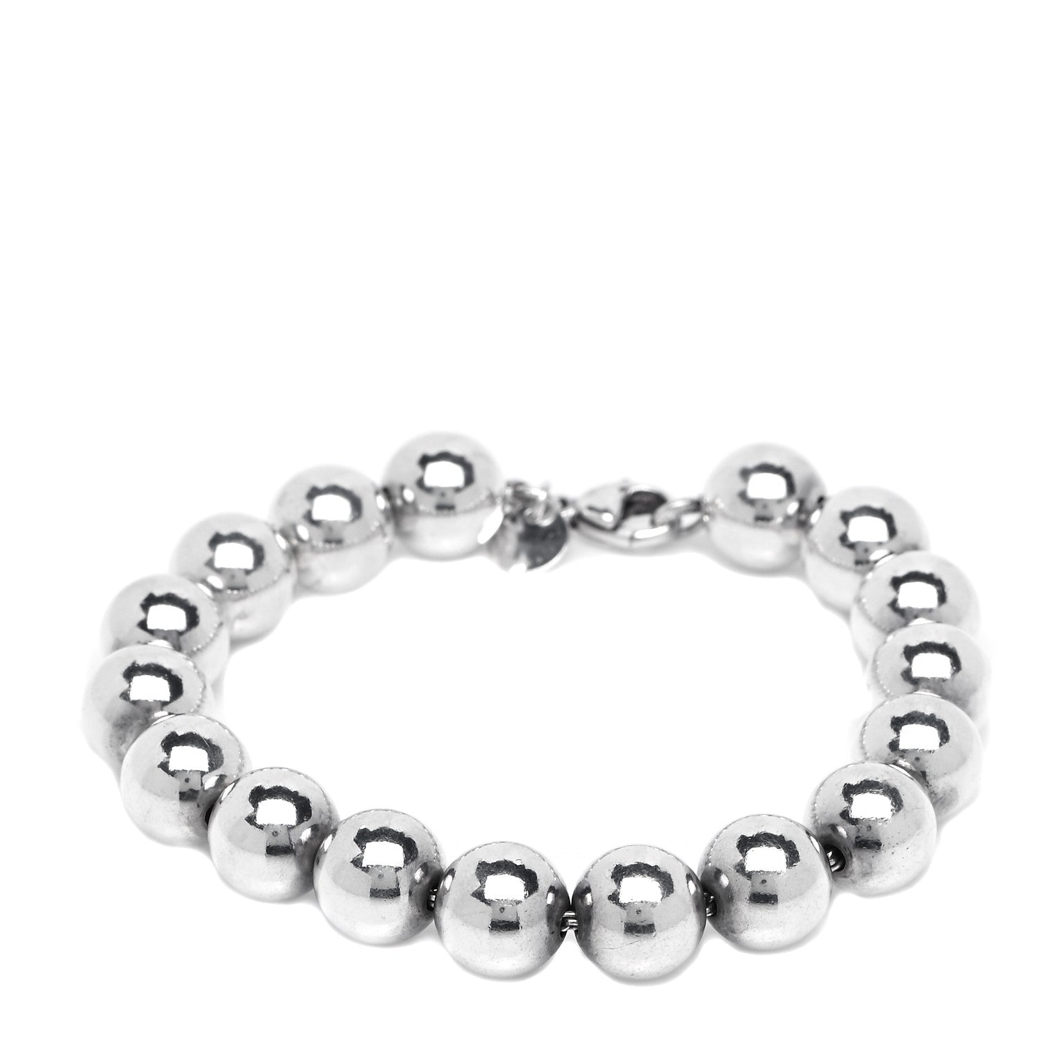 Tiffany Sterling Silver 10mm HardWear Ball Bracelet 1 of 4