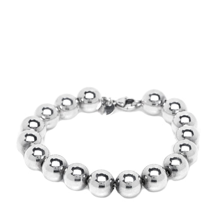 Tiffany Sterling Silver 10mm HardWear Ball Bracelet 1 of 4