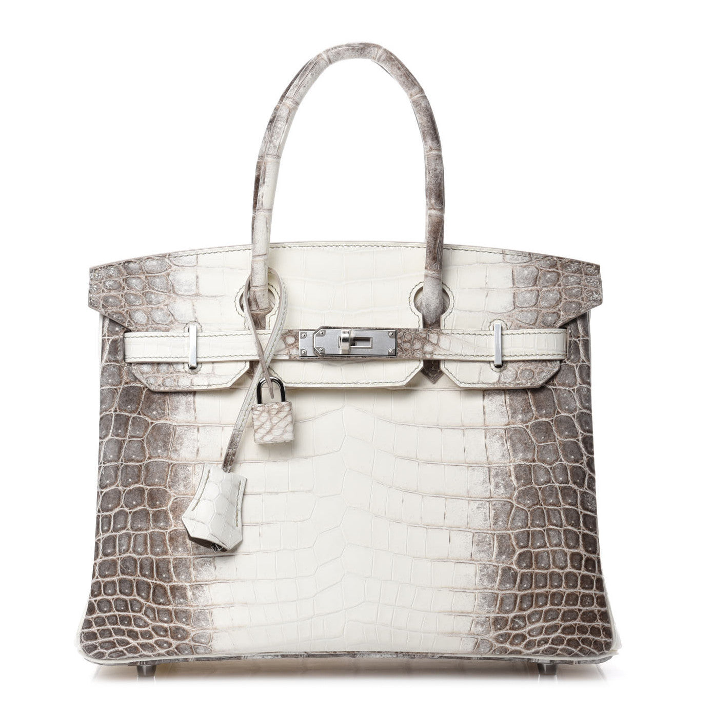 Matte Niloticus Crocodile Himalaya Birkin 30 Blanc