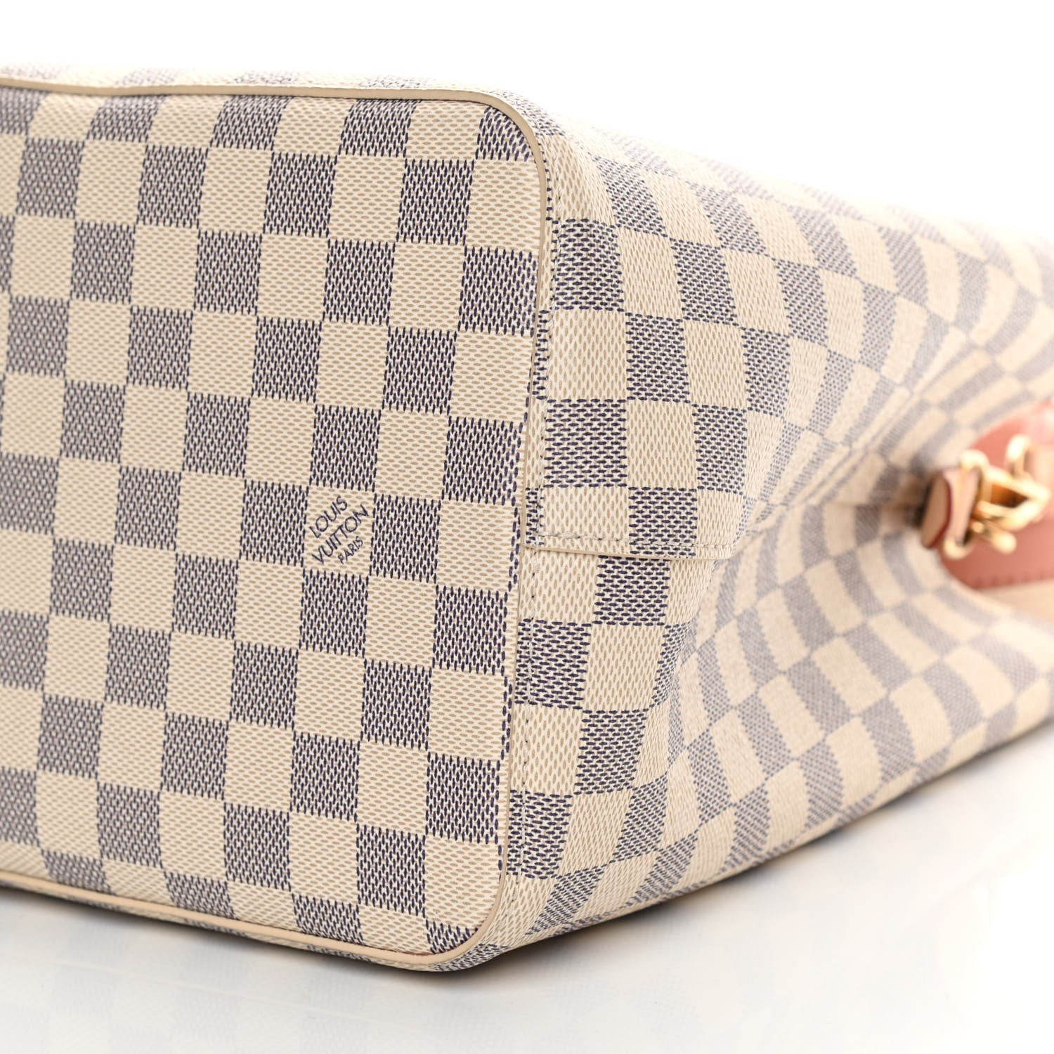Louis Vuitton Damier Azur Braided Neonoe MM Peach Cream 11 of 12