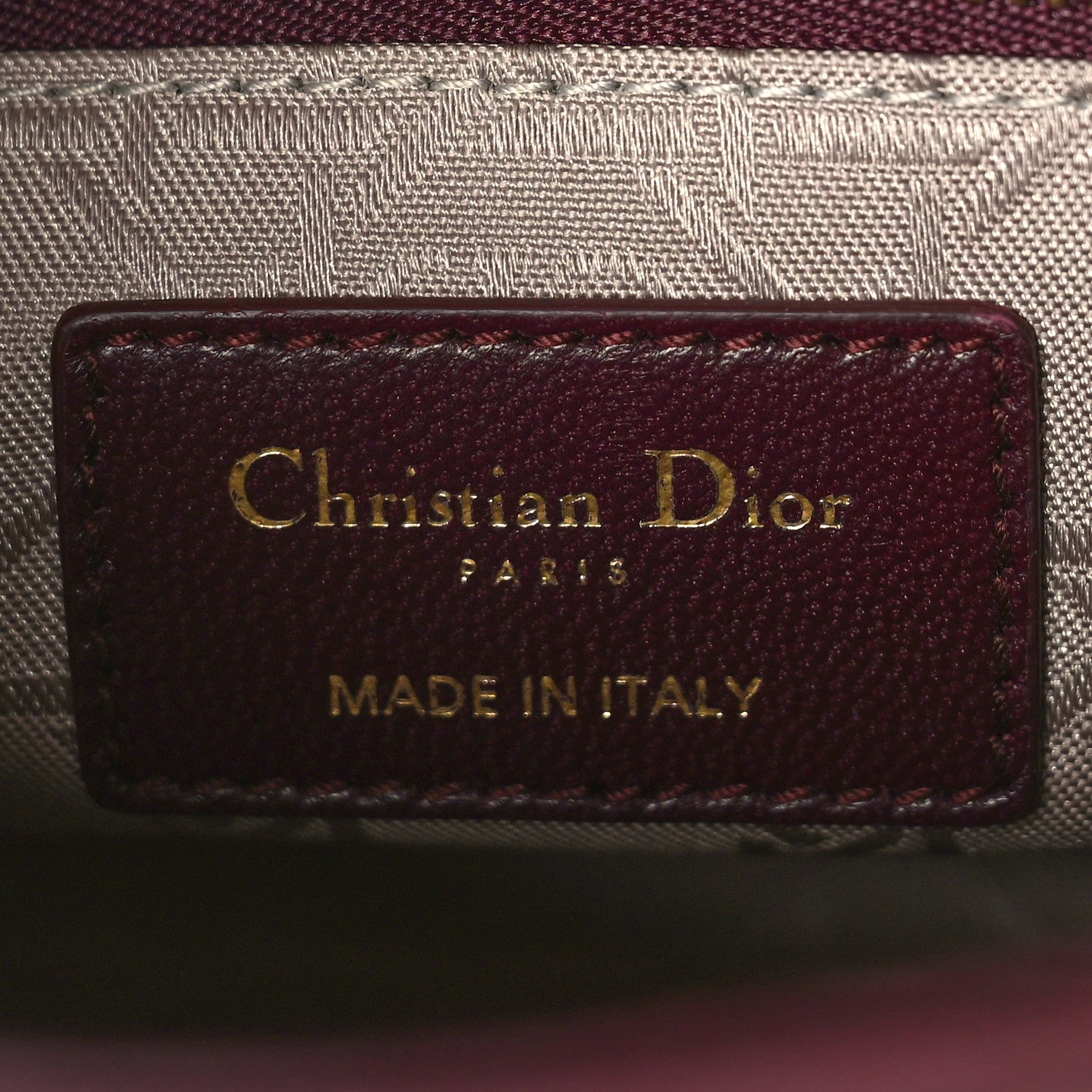 Christian Dior Lambskin Cannage Small Lucky Badges My Lady Dior Plum 6 of 10
