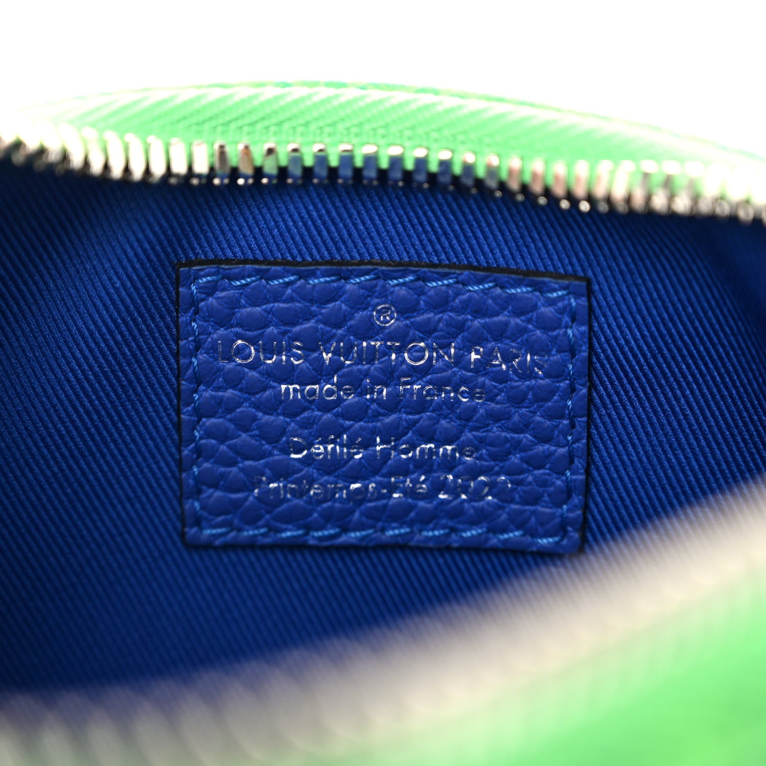 Louis Vuitton Taurillon Illusion Keepall XS Bleu Vert 6 of 9