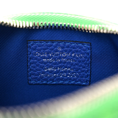 Louis Vuitton Taurillon Illusion Keepall XS Bleu Vert 6 of 9