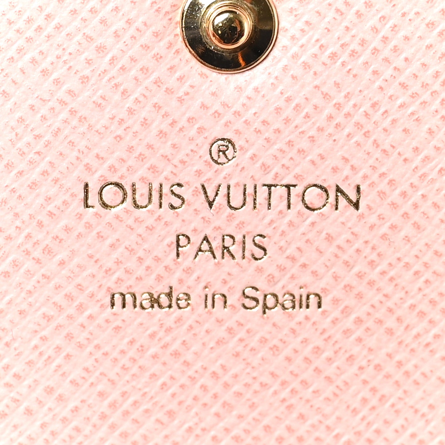 Damier Ebene Rosalie Coin Purse Rose Ballerine