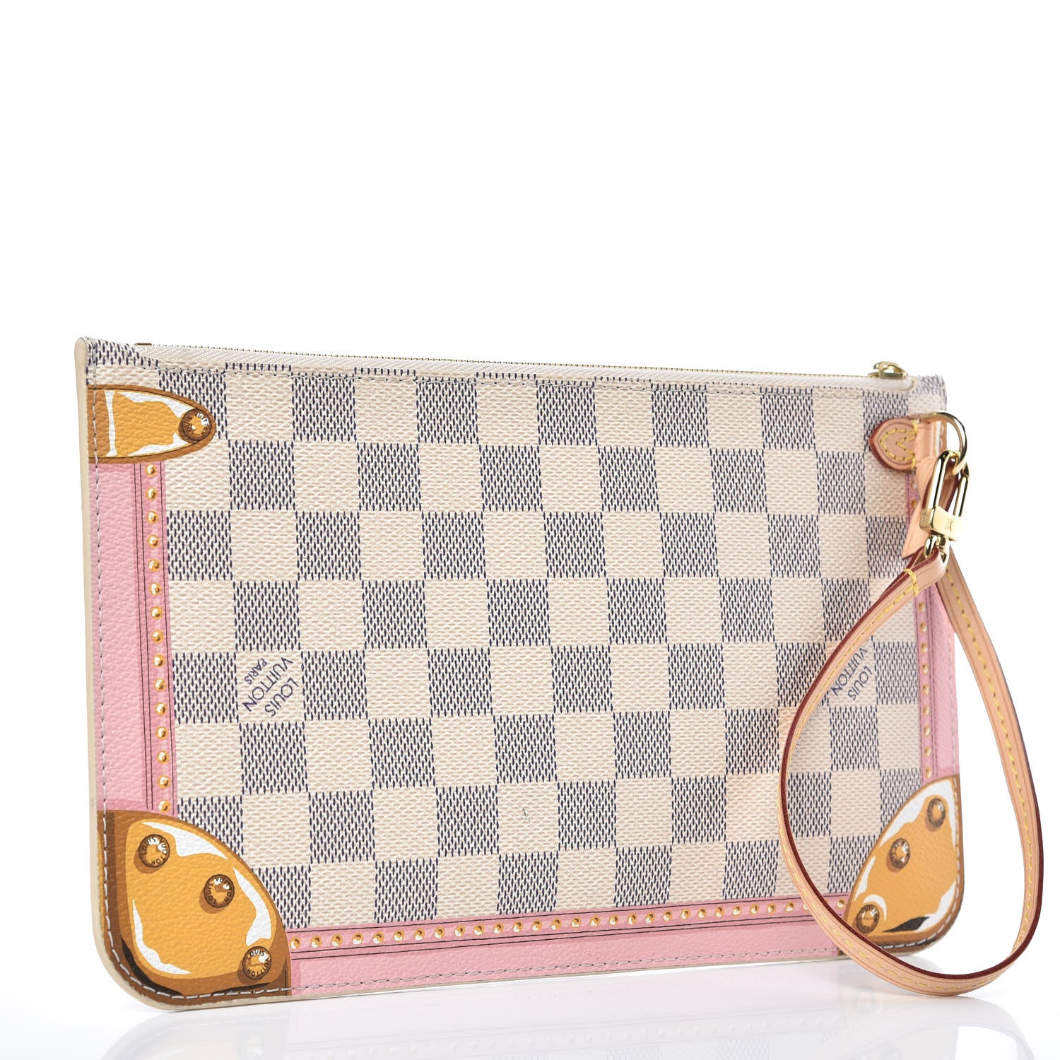 Louis Vuitton Damier Azur Summer Trunks MM GM Pochette 3 of 8