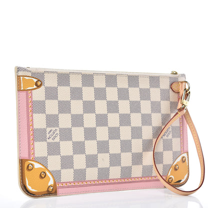 Louis Vuitton Damier Azur Summer Trunks MM GM Pochette 3 of 8