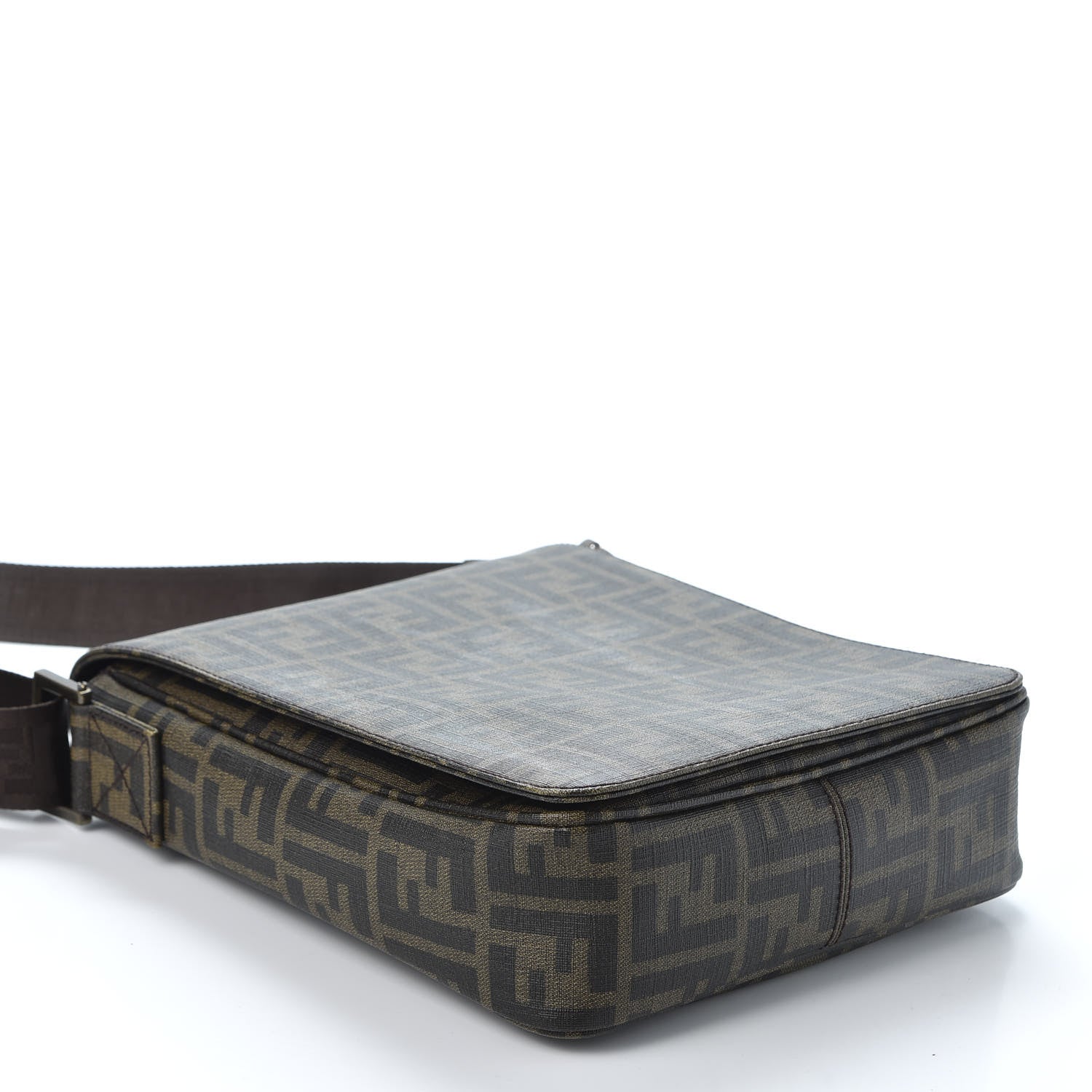 Fendi Zucca Spalmati Messenger Bag Tobacco 3 of 11