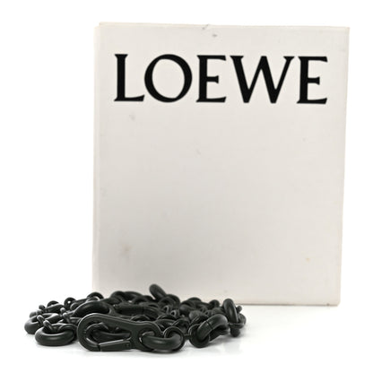 Loewe Brass Monochrome Donut Chain Shoulder Strap Olive Green 4 of 4