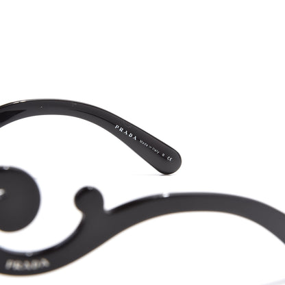 Prada Acetate Baroque Sunglasses SPR 27O Brown Black 6 of 8