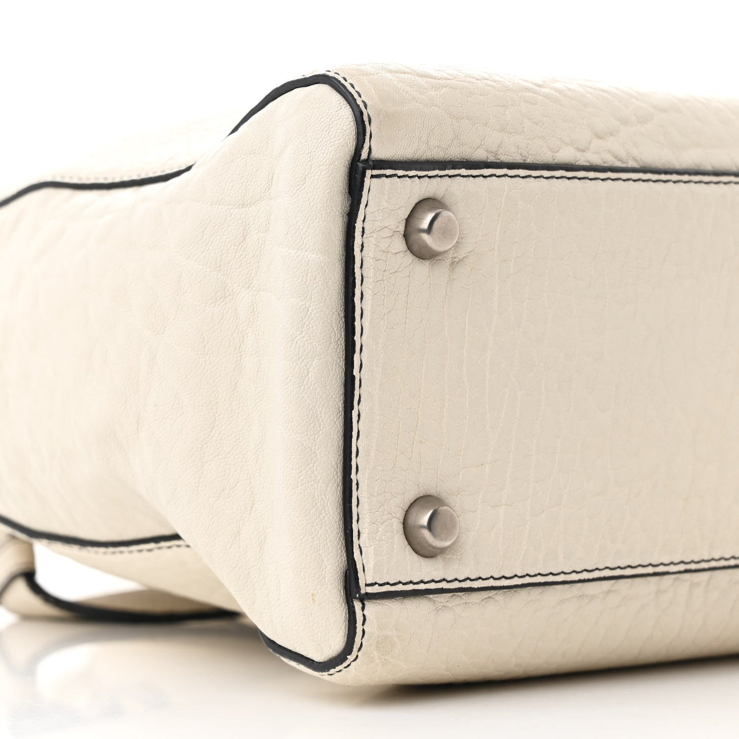 Canyon Grained Lambskin Large Lady Dior Off White