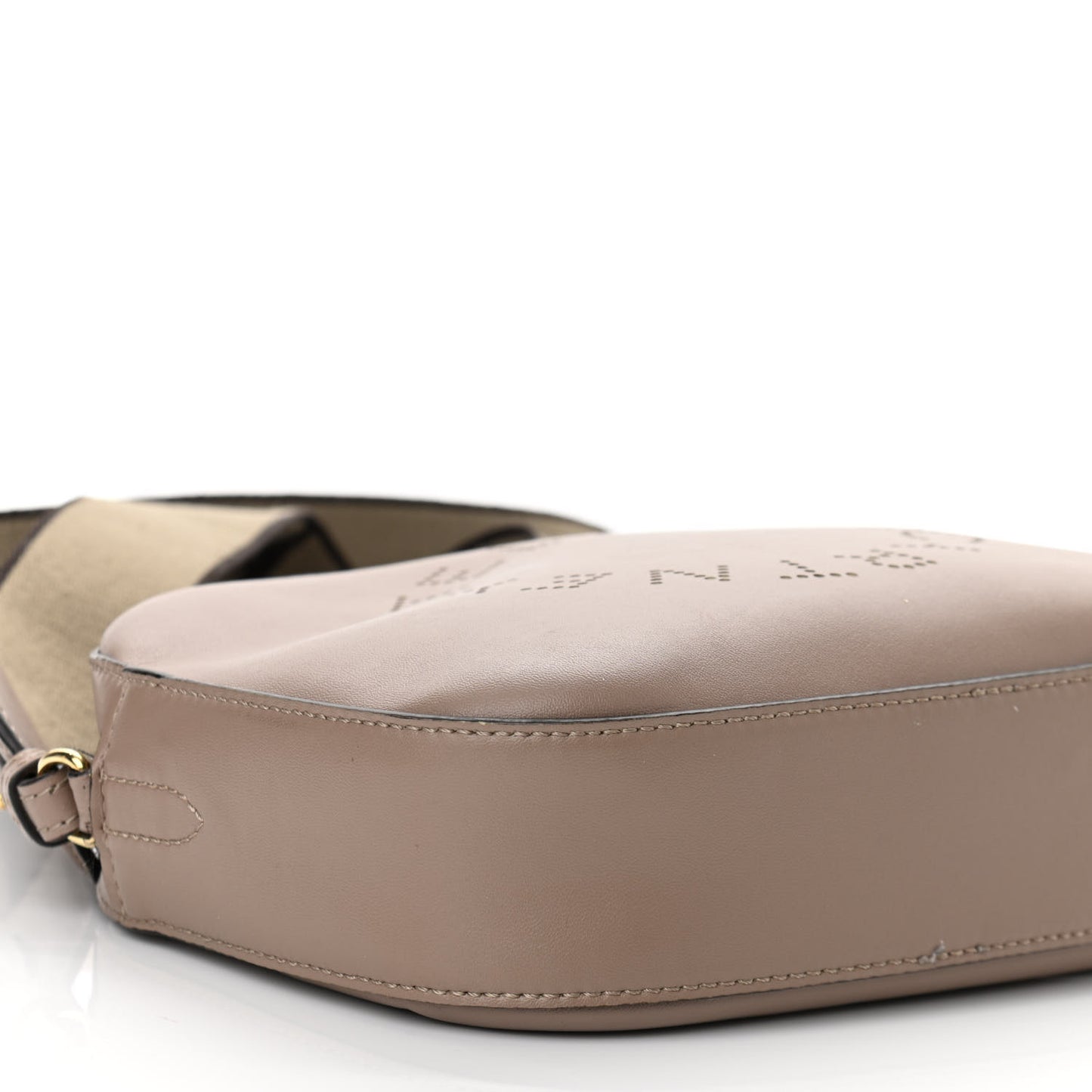 Eco Alter Nappa Perforated Logo Mini Bag Dark Taupe