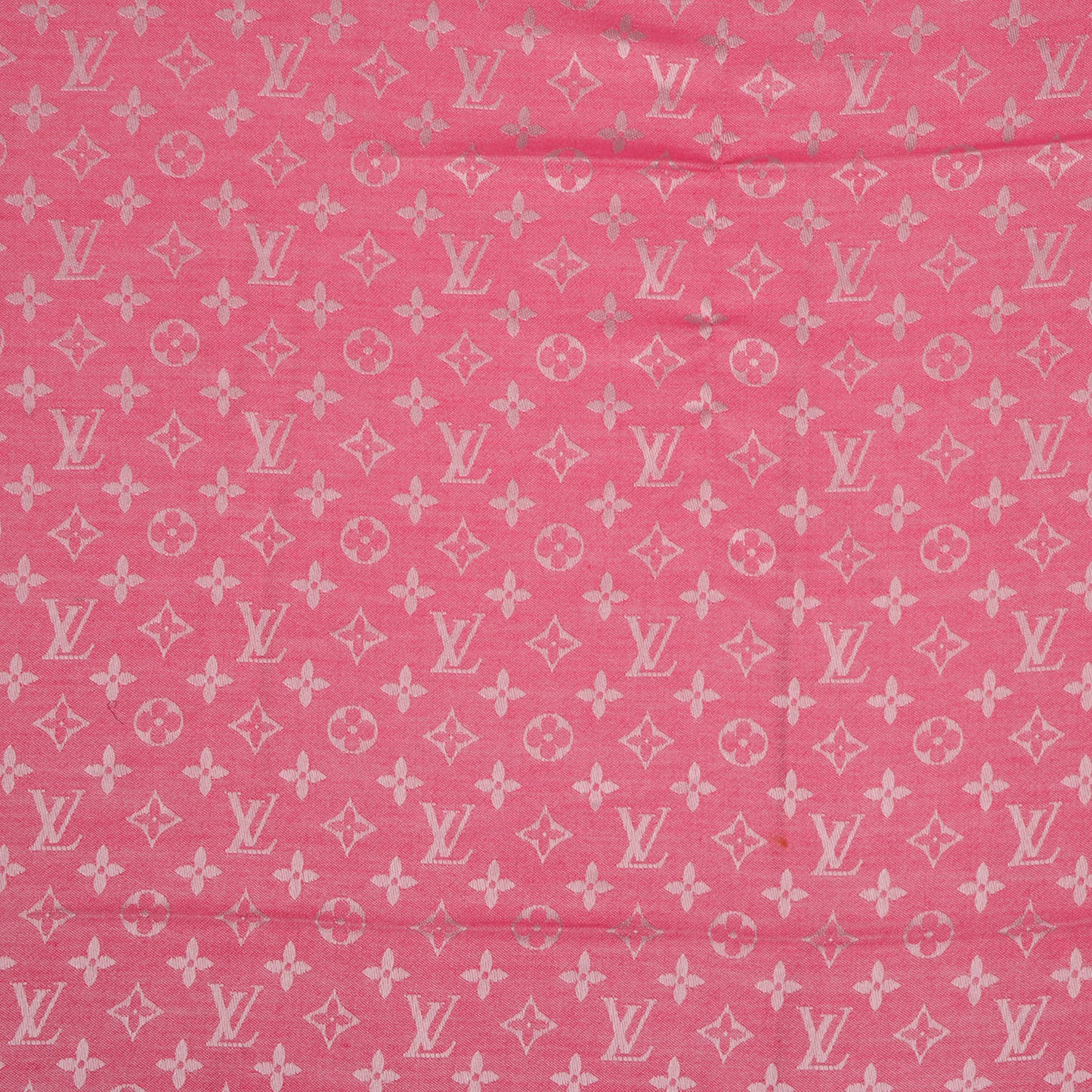 Silk Wool Monogram Denim Shawl Pivoine
