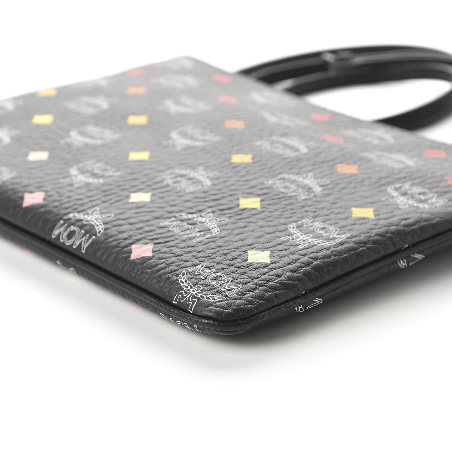 MCM Skyoptic Visetos Crossbody Pouch Spectrum Diamond Black 7 of 9