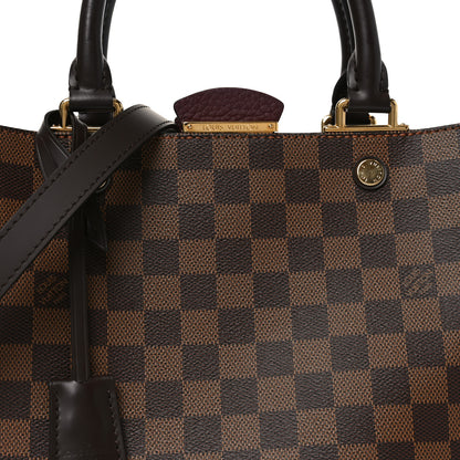 Louis Vuitton Damier Ebene Cuir Taurillon Brittany Bordeaux 7 of 9