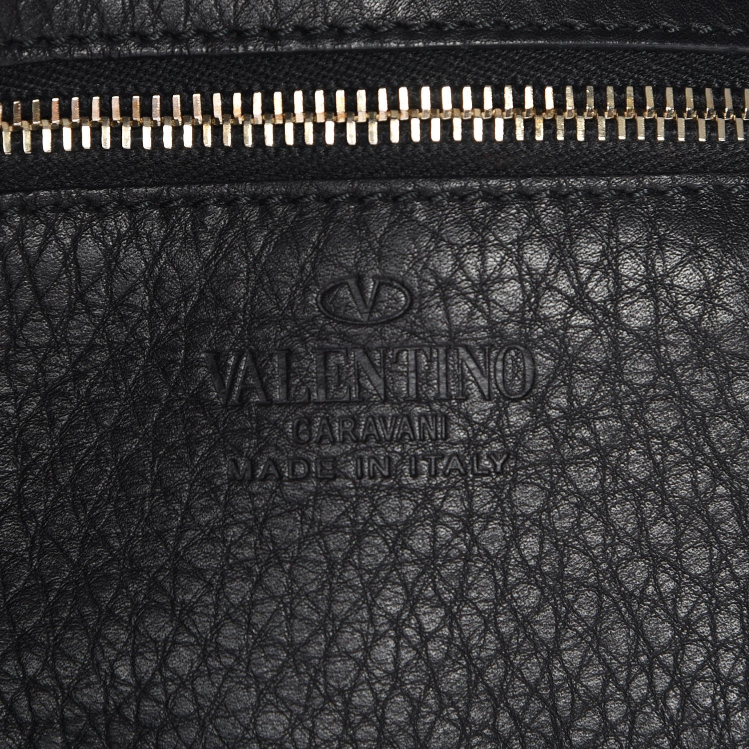 Valentino Garavani Pebbled Calfskin Large Rockstud Flip-Lock Messenger Bag Black 6 of 9
