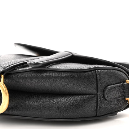 Christian Dior Goatskin Micro Saddle Bag With Strap Black 8 of 10