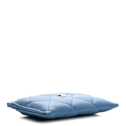 Chanel Caviar Quilted Card Holder Blue 4 of 8