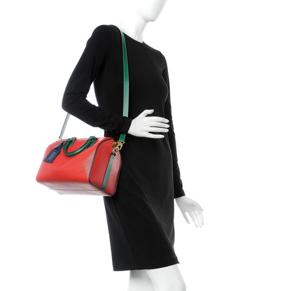 Louis Vuitton Epi Speedy Bandouliere 25 Coquelicot Vert Indigo 3 of 10