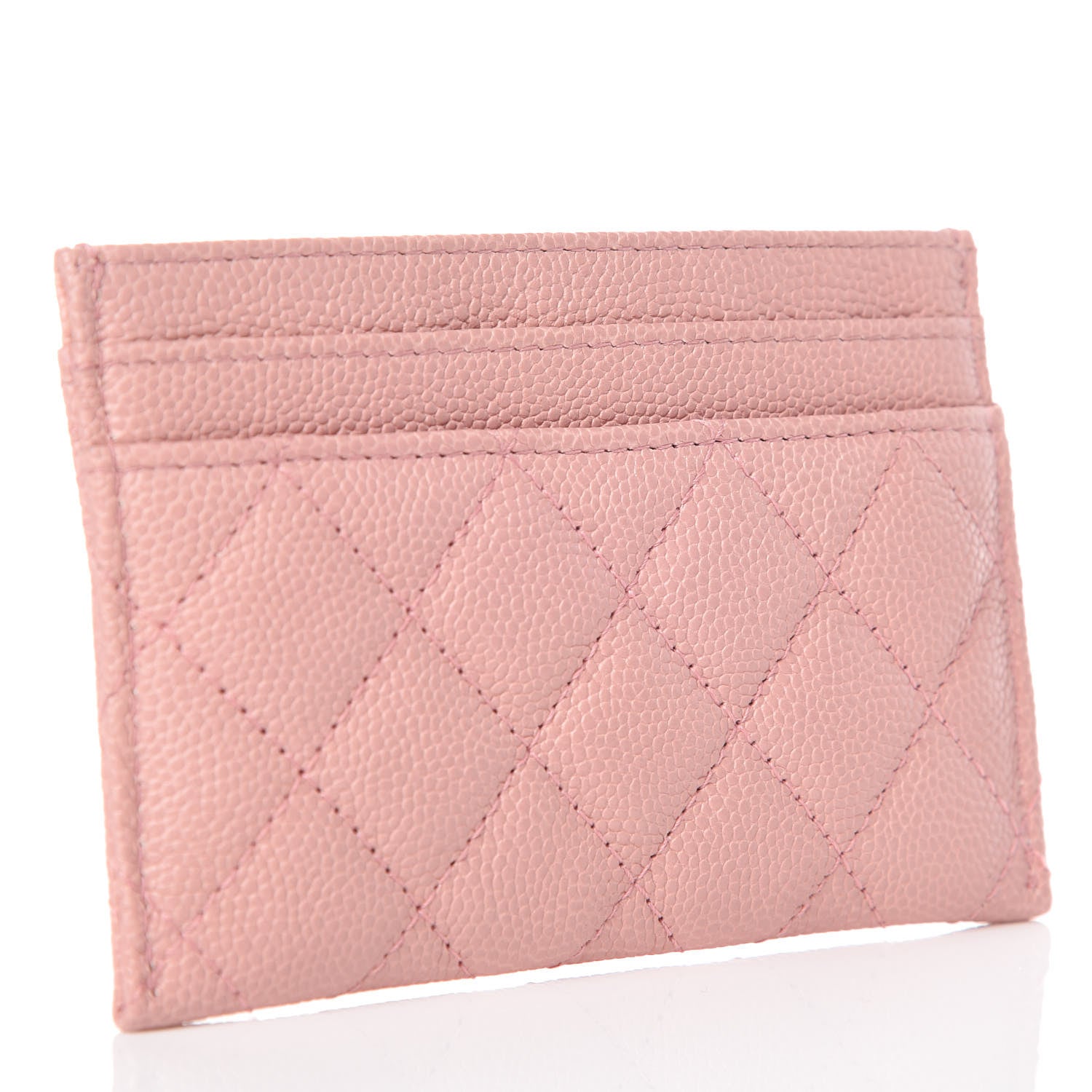 Chanel Caviar Quilted Boy Card Holder Light Pink 3 of 9