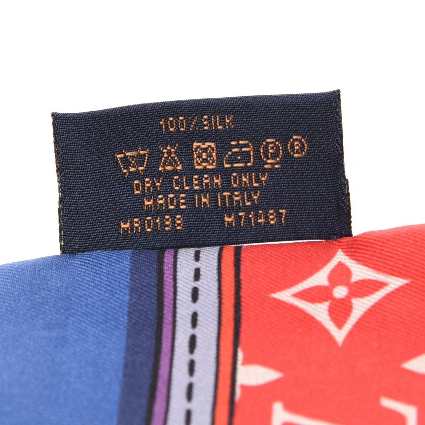 Silk Monogram Superstition Bandeau Black