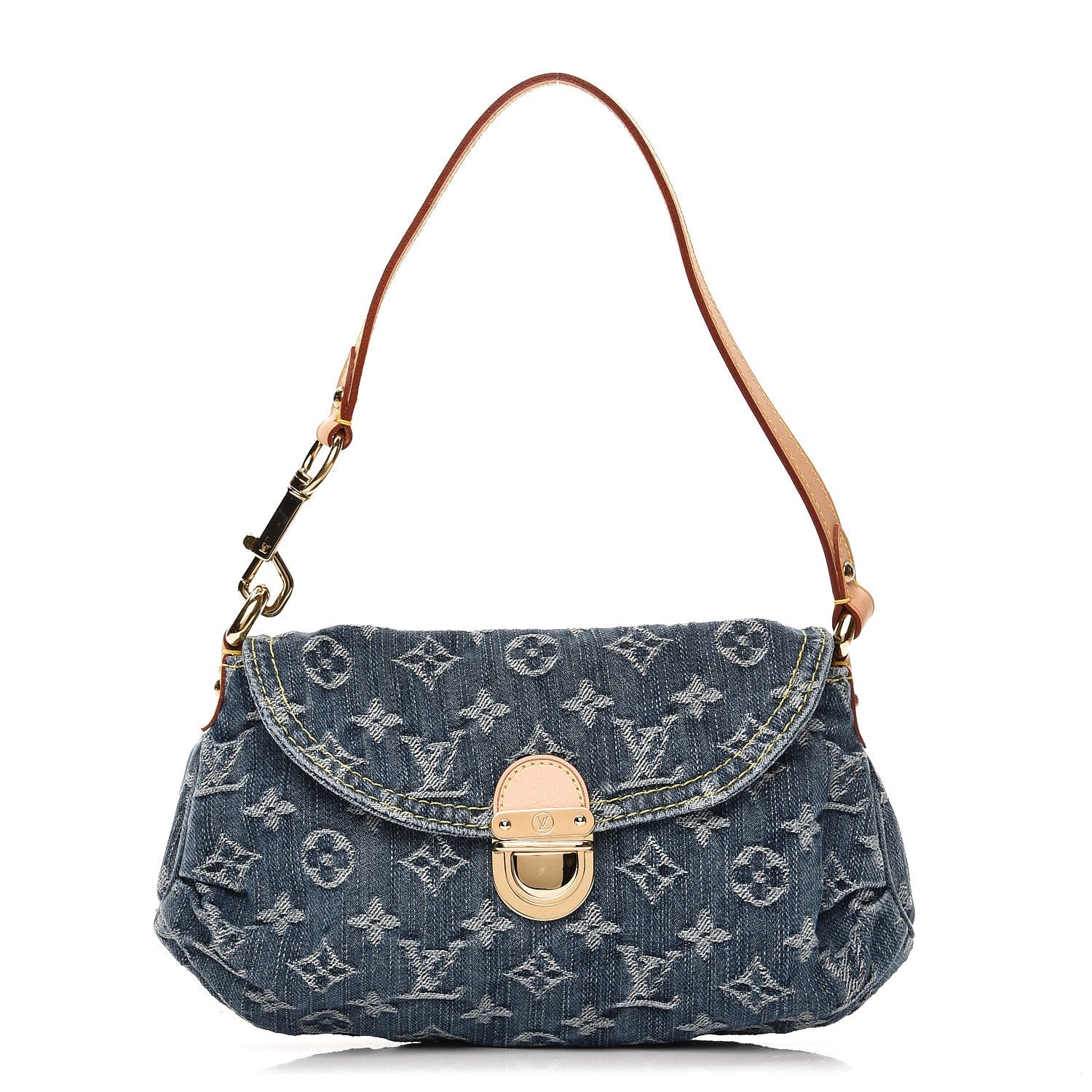 Louis Vuitton Monogram Denim Mini Pleaty Blue 1 of 7