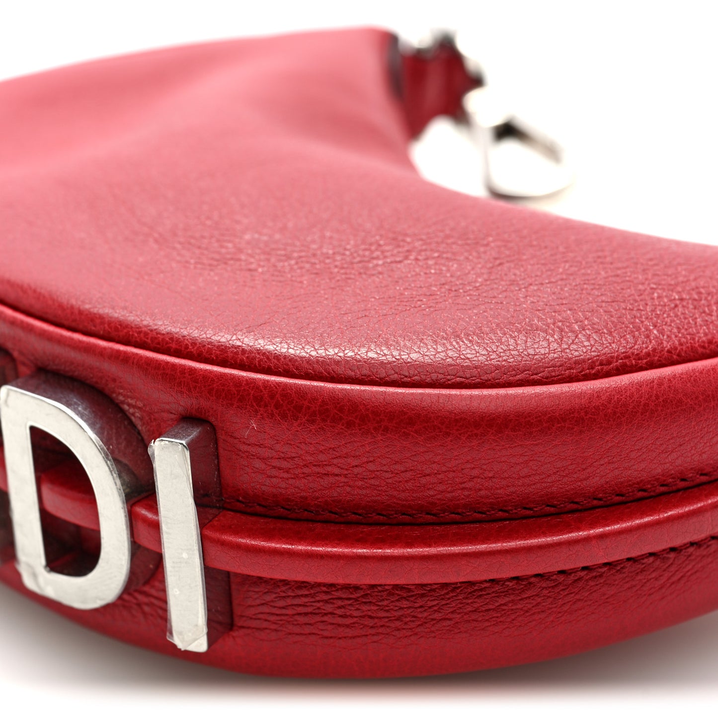 Vitello Grace Matte Nano Fendigraphy Hobo Charm Scarlet
