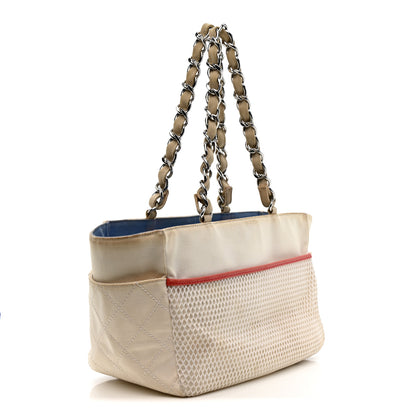 Chanel Canvas Quilted N°5 Shopping Tote Beige 3 of 17
