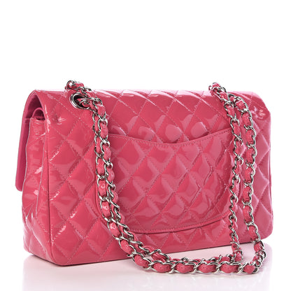 Chanel Patent Quilted Medium Double Flap Fuchsia 3 of 12