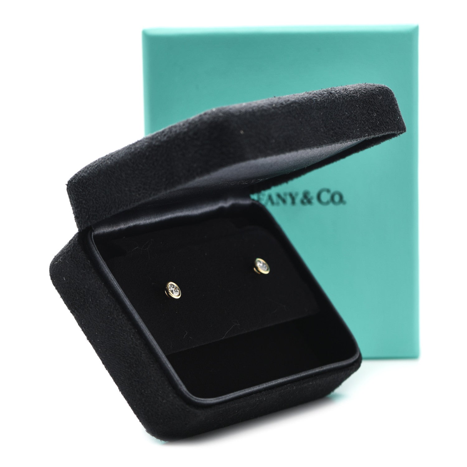 Tiffany 18K Yellow Gold Diamond .34ctw Elsa Peretti Diamonds By The Yard Earrings 6 of 6