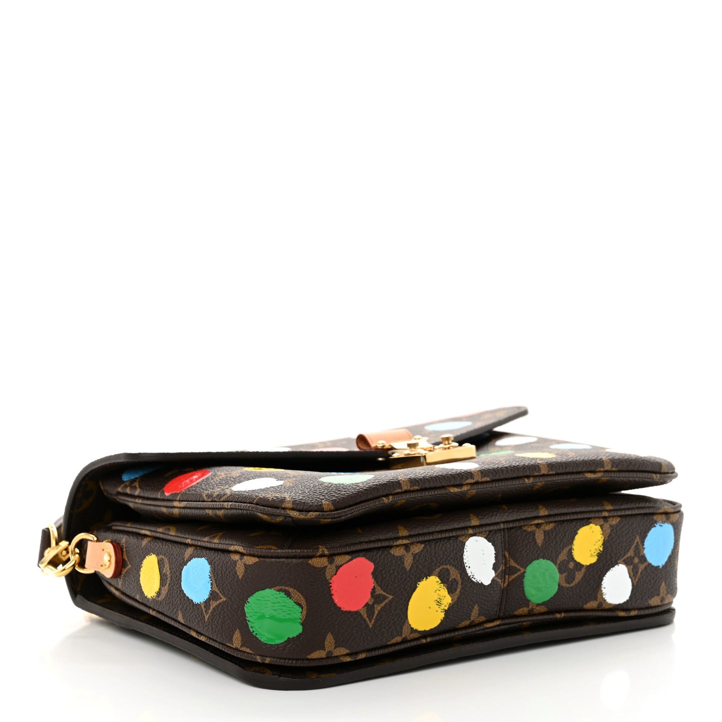 LV x YK Monogram Painted Dots Pochette Metis