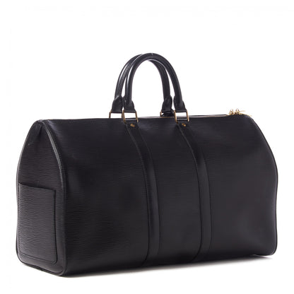 Louis Vuitton Epi Keepall 45 Black 3 of 10