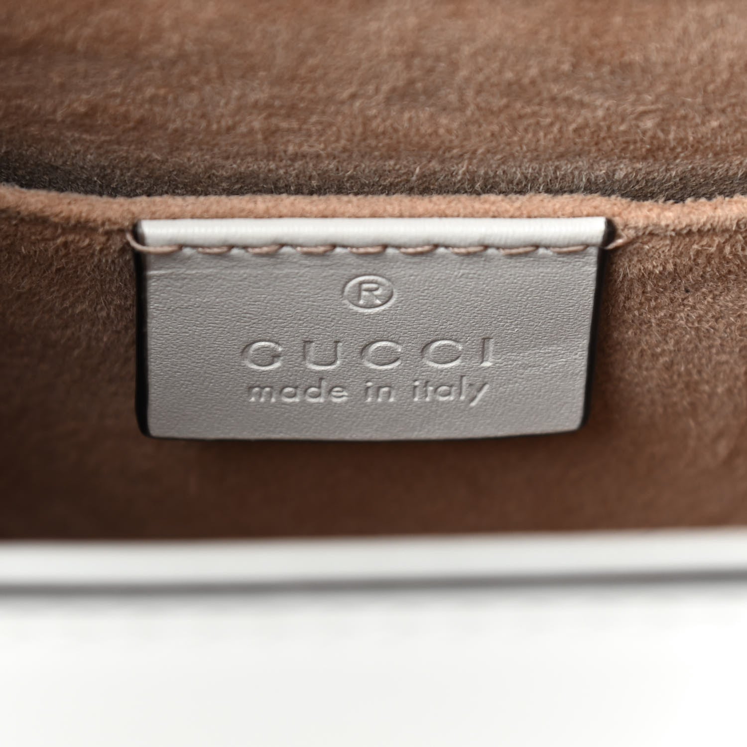 Gucci Calfskin Mini Sylvie Top Handle Bag White 6 of 10