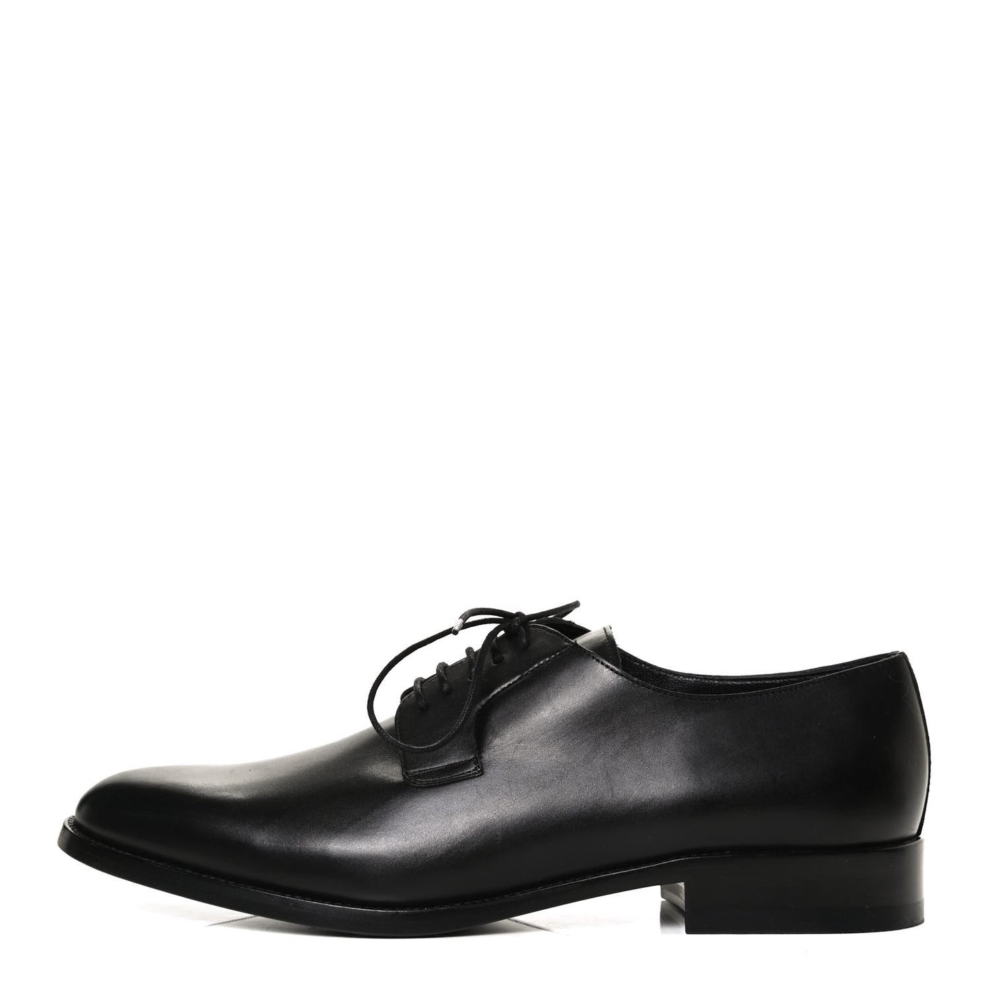 Calfskin Mens Simon Derby Lace Up Shoes 41.5 Black