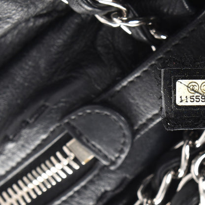 Chanel Lambskin Stitched Expandable Tote Black 8 of 8